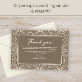 Fun Moderne Unique Mariage Merci Cartes