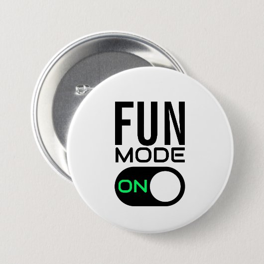 Fun-modus aan. Button personaliseren (Voorkant /achterkant)