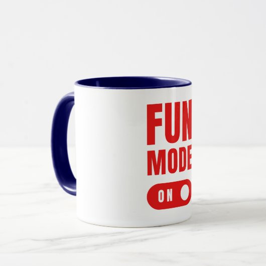 Fun-modus aan mok (Voorkant links)