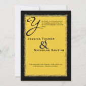 Fun Monkey Photo Zoo Wedding Invitations Kaart (Achterkant)