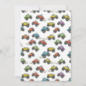 Fun Monster Trucks 10th Birthday Party Invitation (Dos)
