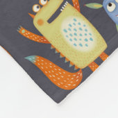 Fun Monsters Patroon Fleece Deken (Hoek)