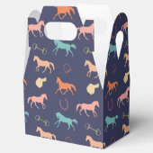 Fun Multicolor English Horse Pattern Bedankdoosjes (Geopend)