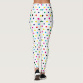 Fun Multicolor Polka Dot Pattern-Leggings Leggings (Achterkant)