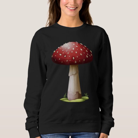 Fun Mushrooms Foraging Mycology Fungi Cool Mushroo Trui (Voorkant)