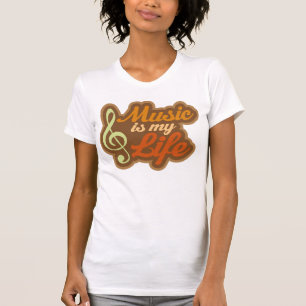 Fun Music is mijn leven Musical Quote Womens T-shi T-shirt