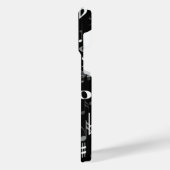 Fun Musical Notes Random Patroon iPhone Hoesje (Linkerkant)