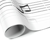 Fun Musical Notes Wrapping Paper Cadeaupapier (Rol Hoek)