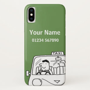 Fun Named Taxi Driver Theme iPhone X Hoesje