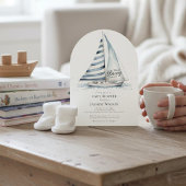 fun Nauti Bouy Nautical Baby Shower Invitation