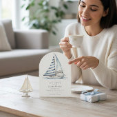 fun Nauti Bouy Nautical Baby Shower Invitation