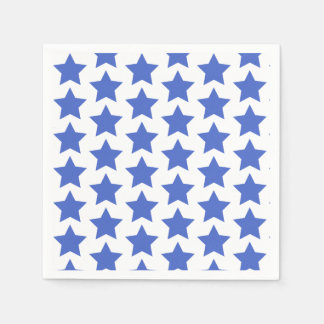 Fun Navy Blue Stars Patroon Papier servetten