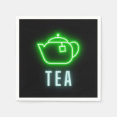 Fun Neon Teapot Paper Party Servet (Voorkant)