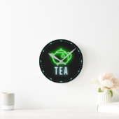 Fun Neon Teapot Ronde Klok (Huis)