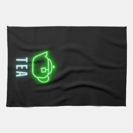 Fun Neon Teapot Theedoek (Horizontaal)