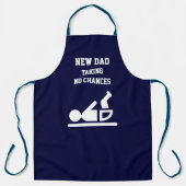 Fun NEW DAD Luier Duty BLUE Schort (Voorkant)