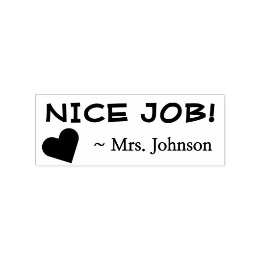 Fun "NICE JOB!" Rubberstempel sorteren Rubberstempel (Afrduk)