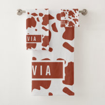 Fun Nom personnalisé Ayrshire Cow Poster de animal