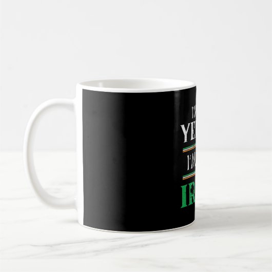 Fun Not Yelling I'm Irish Matching St Patrick Day Koffiemok (Links)