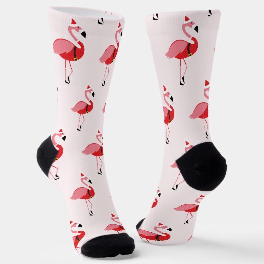 Fun Novelty Flamingo Santa Animal Sokken (Gebogen)