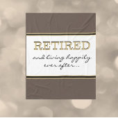 Fun Novelty Retirement Gift Fleece Blanket