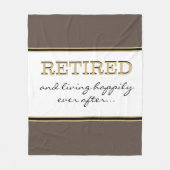 Fun Novelty Retirement Gift Fleece Blanket Deken (Voorkant)