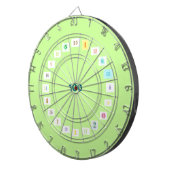 Fun Numbers in Colors Dart Board Dartbord (Voorkant Rechts)