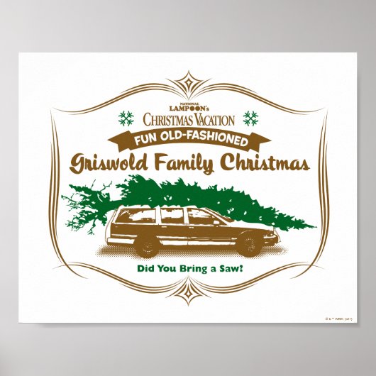 Fun Old Fashioned Griswold Family Kerstmis Poster (Voorkant)