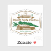 Fun Old Fashioned Griswold Family Kerstmis Sticker (Vel)