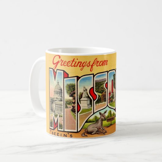 Fun Old Missouri Greeting Postcard Mug (Devant gauche)