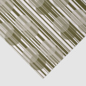 Fun Olive Green Party Tinsel en Confetti Pattern Tissuepapier (Detail)