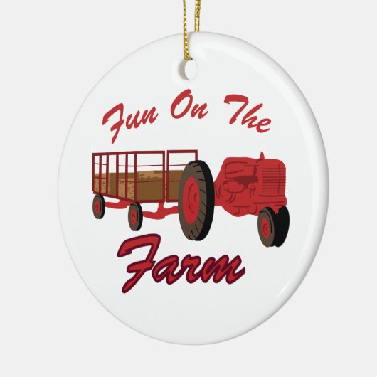 Fun on Boerderij Keramisch Ornament (Links)