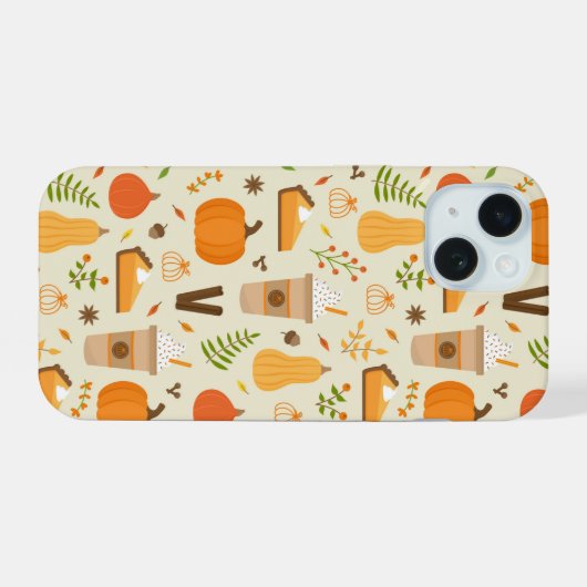 Fun Orange Fall Motif (Verso Horizontal)