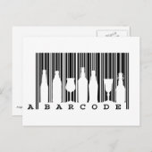 Fun original © black and white bar code (streepjes briefkaart (Voorkant / Achterkant)