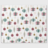 Fun ornament Sparkly Glossy Wrapping Paper Cadeaupapier (Vlak)