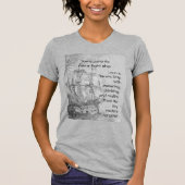 Fun Ouderschap Pirate Quote Pirate Ship T-shirt (Voorkant)