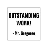 Fun "OUTSTANDING WORK!" Commendement Rubber Stamp Rubberstempel (Afrduk)
