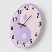 Fun Paars Yin Yang Grote Klok (Hoek)