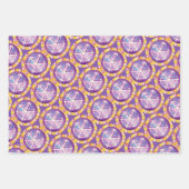 Fun Paarse Cookie Pattern Inpakpapier Vel (Voorkant 2)