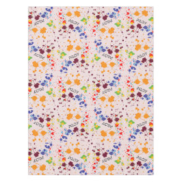 Fun Paint drukt kleurende lenteklas op Tafelkleed