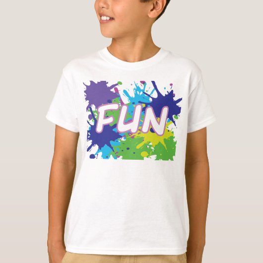 Fun Paint Splatter T-shirt (Voorkant)