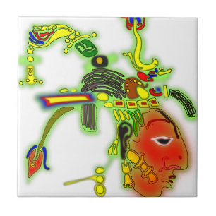 Fun Painting Mask Tribal Face Tegeltje