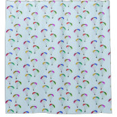 Fun Paragliding of Parasailing Rainbow Motif Douchegordijn (Voorkant)