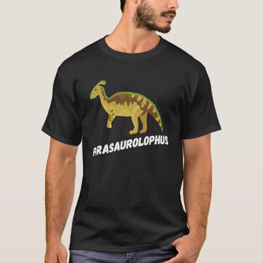 Fun Parasaurolophus Dinosaur T-shirt (Voorkant)