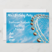 Fun Park Amusement Park tienerpartij Kaart (Voorkant)