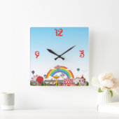 Fun park vierkante klok (Huis)