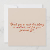 Fun Party Carte de remerciements (Dos)