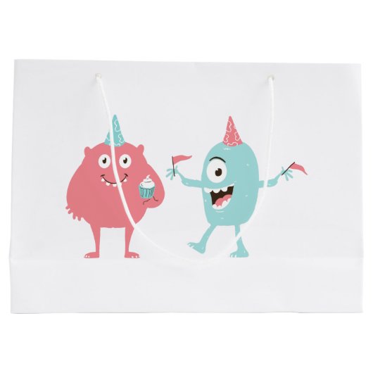 Fun Party Monsters Groot Cadeauzakje (Achterkant)