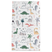 Fun Pastel Dinosaur Scene Pattern Klein Cadeauzakje (Voorkant)