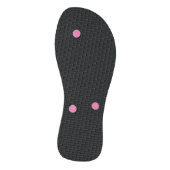 Fun Pastel Roze en Sinaasappel Zeemeermin Schalen  Teenslippers (Onderkant)